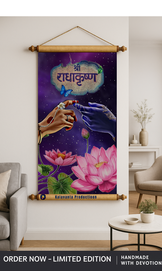 Radha Krishna- Fabric Banners