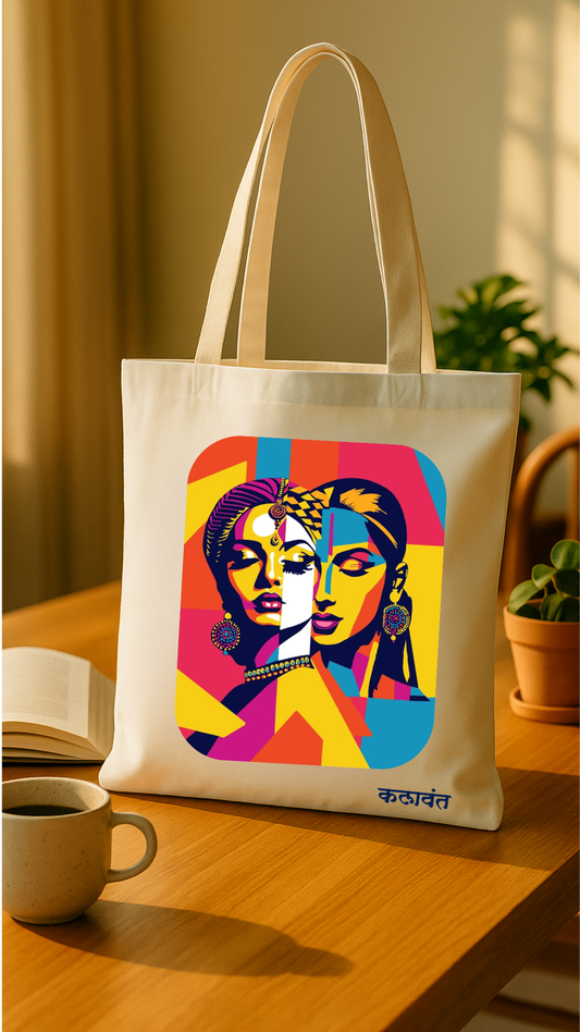 Tote Bag - Radha & Krishna